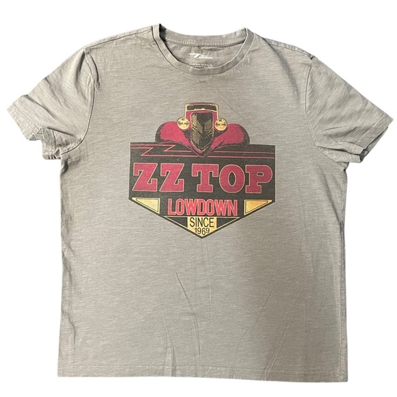 ZZ Top "Lowdown" Vintage Style Short Sleeve Box Tee - Picture 5 of 6